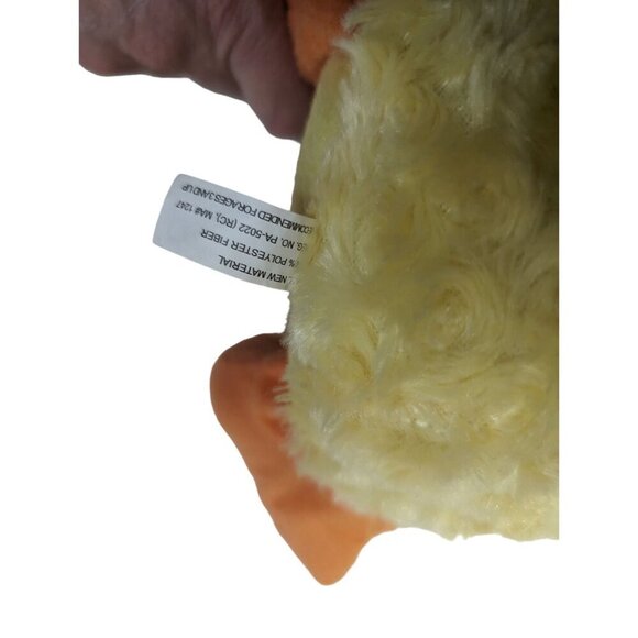 Goffa Yellow Floppy Soft Duck Laying Plush Stuffed Orange Feet Easter 15" - Picture 7 of 8